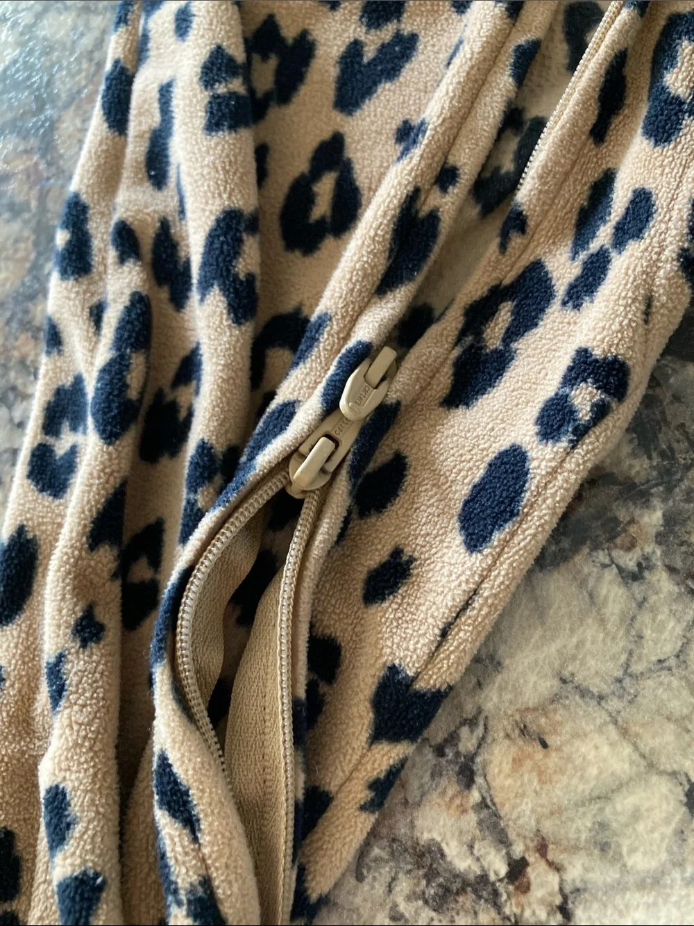 Carter's Leopard-Print Footed One-Piece in Tan and Black